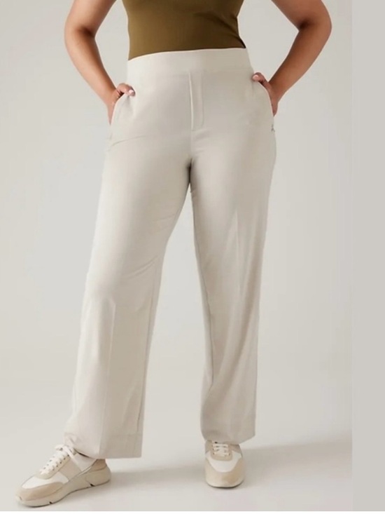 Athleta Pants - Athleta Brooklyn Heights Wide Leg Pants Women’s Size 24 High Rise Lightweight